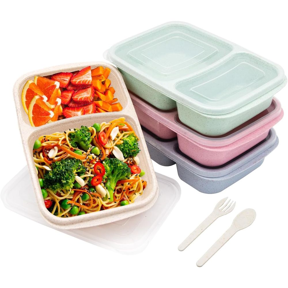 4er-Pack Bento-Lunchbox, 2-Fac – Meal Prep Containers Bewertung und Preis