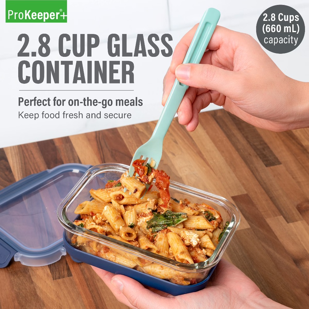 2,8-Cup Glas-Lebensmittelbehäl – Meal Prep Containers Bewertung und Preis