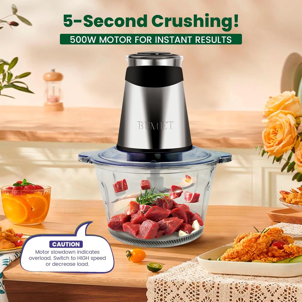 500W Fleischzerkleinerer mit 2 – Veggie Chopper Cup Bewertung und Preis