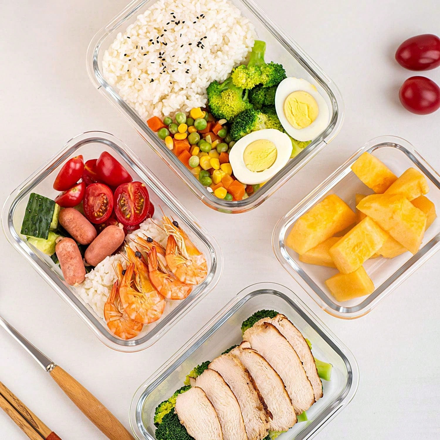 10er-Pack Glas-Mahlzeitbehälte – Meal Prep Containers Bewertung und Preis